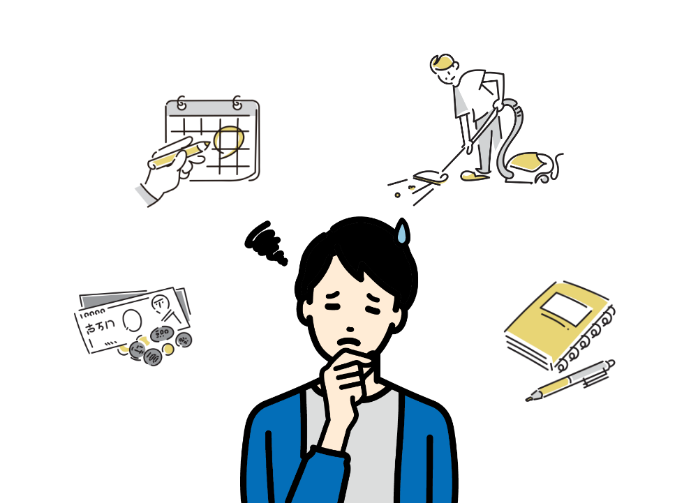 就活のスケジュールや準備に悩む学生のイメージ